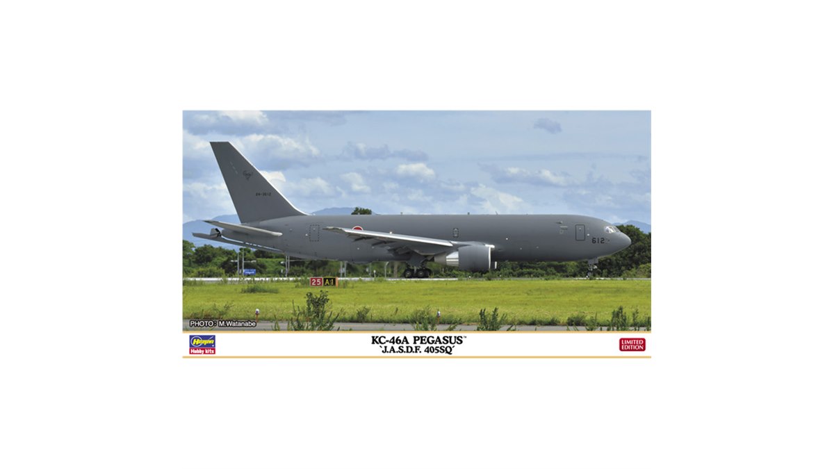 航空自衛隊所属機「KC-46A ペガサス」を再現した1/200スケール模型