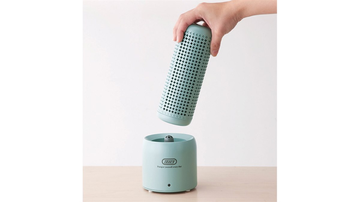 乾燥用スタンド付きで繰り返し使える「Toffy コンパクトリユース除湿器