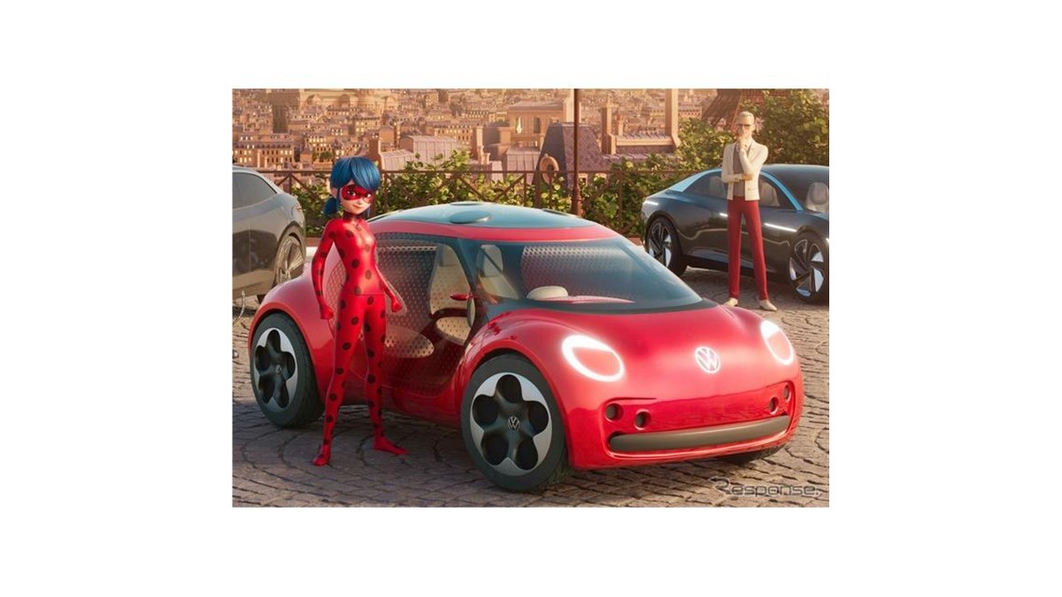 フォルクスワーゲン小型ミラキュラス車未発売品コラボフランス映画アニメ フォルクスワーゲン小型ミラキュラス車未発売品コラボフランス