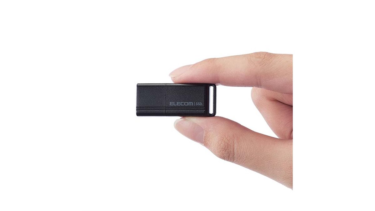 【送料無料】ELECOM ポータブルSSD ESD-EXS1000GBK 外付けポータブルSSD - ESD-EXS1000GBK