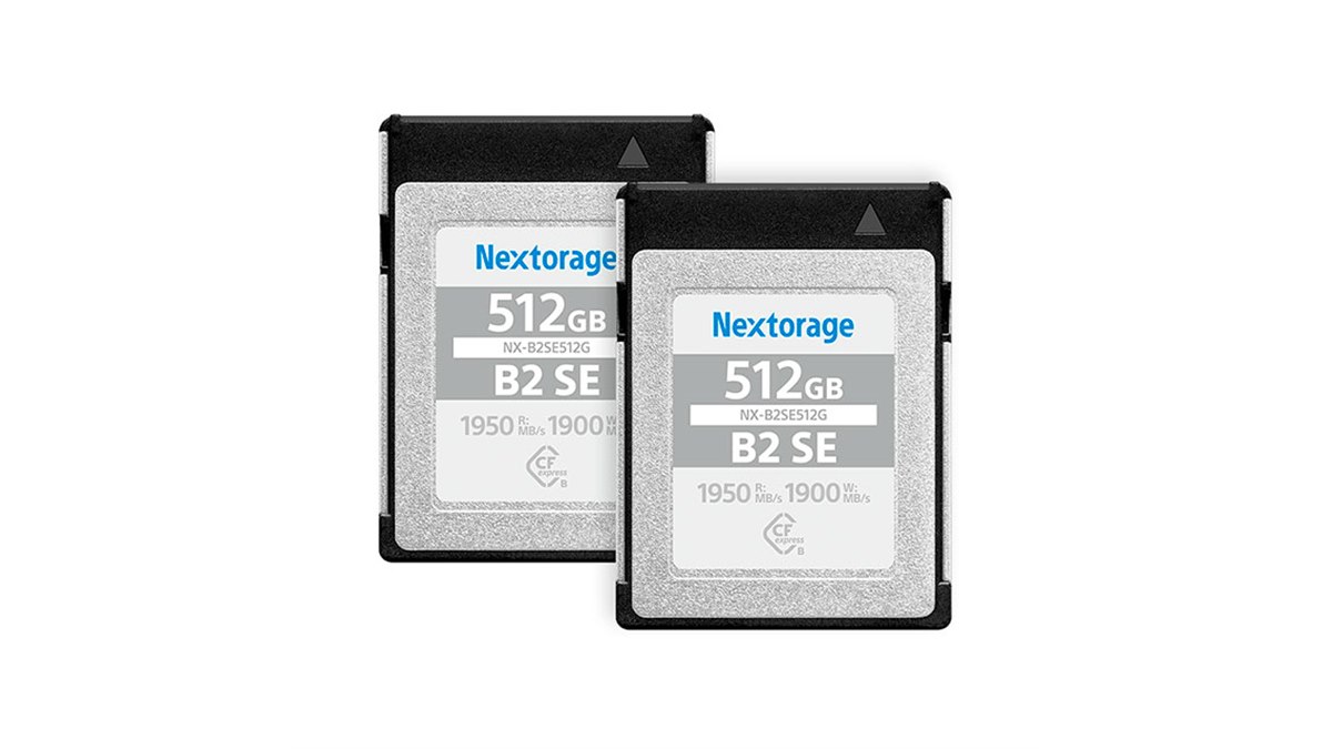 Nextorage、容量512GBのCFexpress Type Bメモリーカード2枚