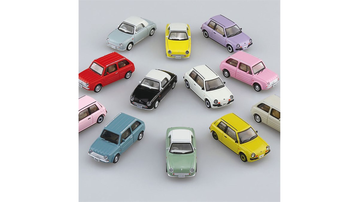 80～90年代のレトロな日産車3種が1/64ミニカーコレクションに