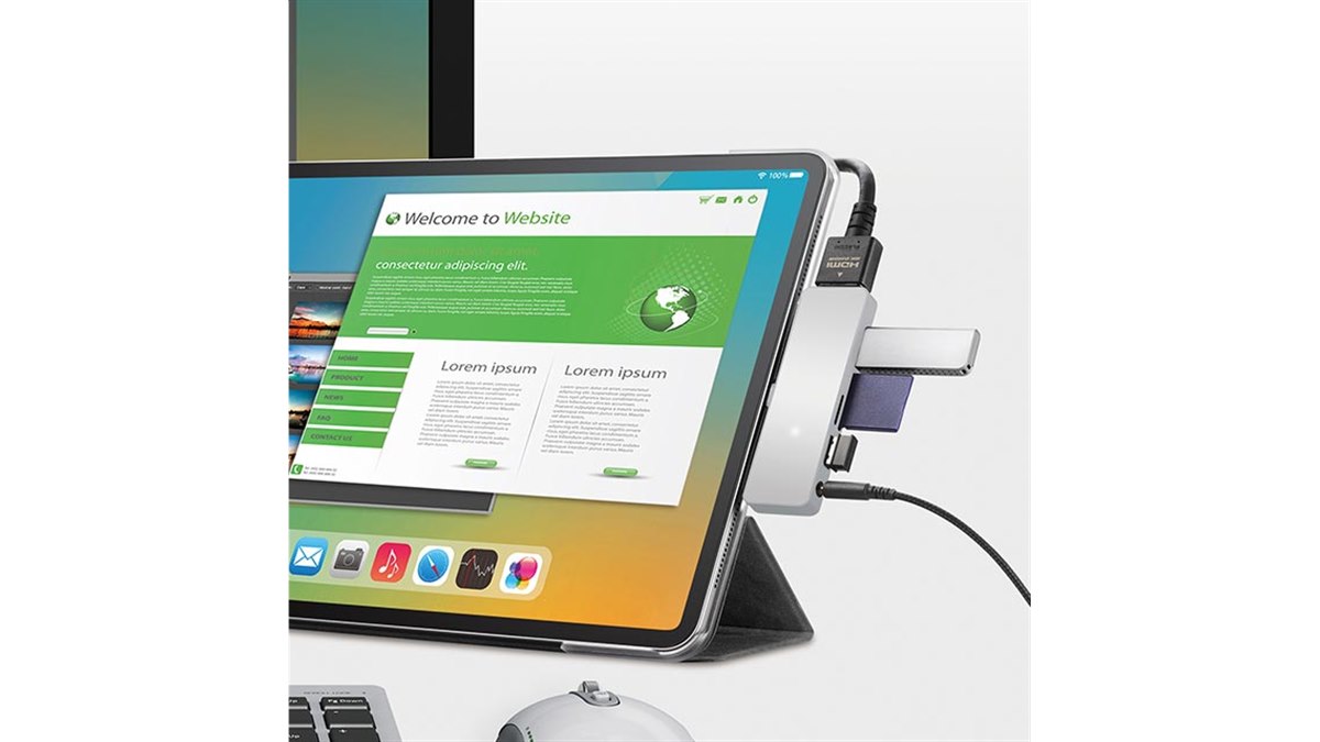 スマホ用 6in1 ドッキングステーション Cloud-on スマホ動画を大画面で表示6in1ドッキングステーション『Cloud-on