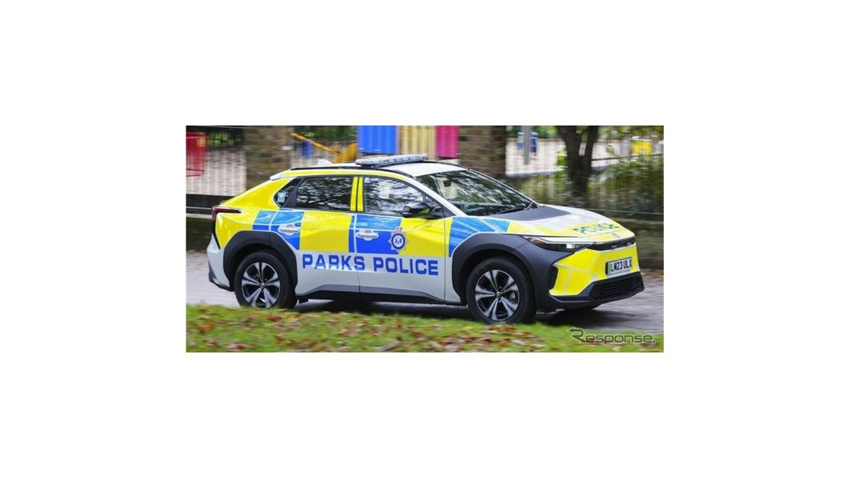 ゼロエミッションでパトロール、トヨタのEV『bZ4X』がポリスカーに