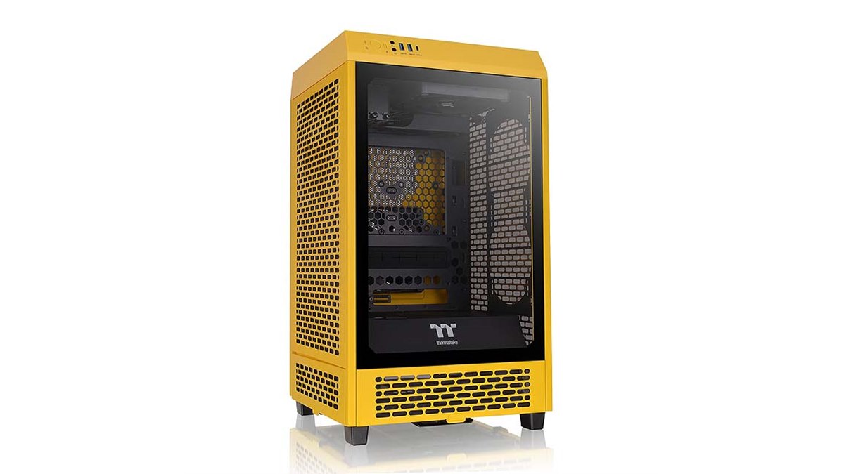 中古　Thermaltake - TheTower200 Bumblebee Amazon.com: Thermaltake Tower 200 Series Bumblebee LCD Panel