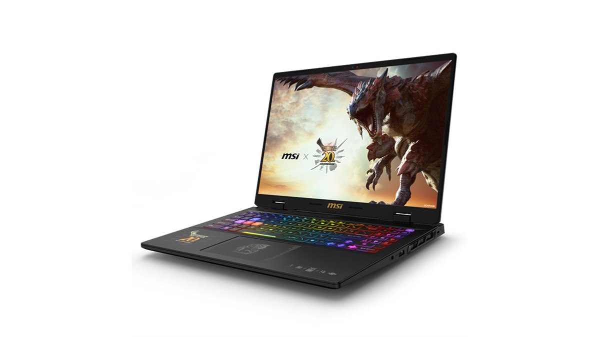 MSI×カプコン、「モンスターハンター」20周年記念デザインの16型 