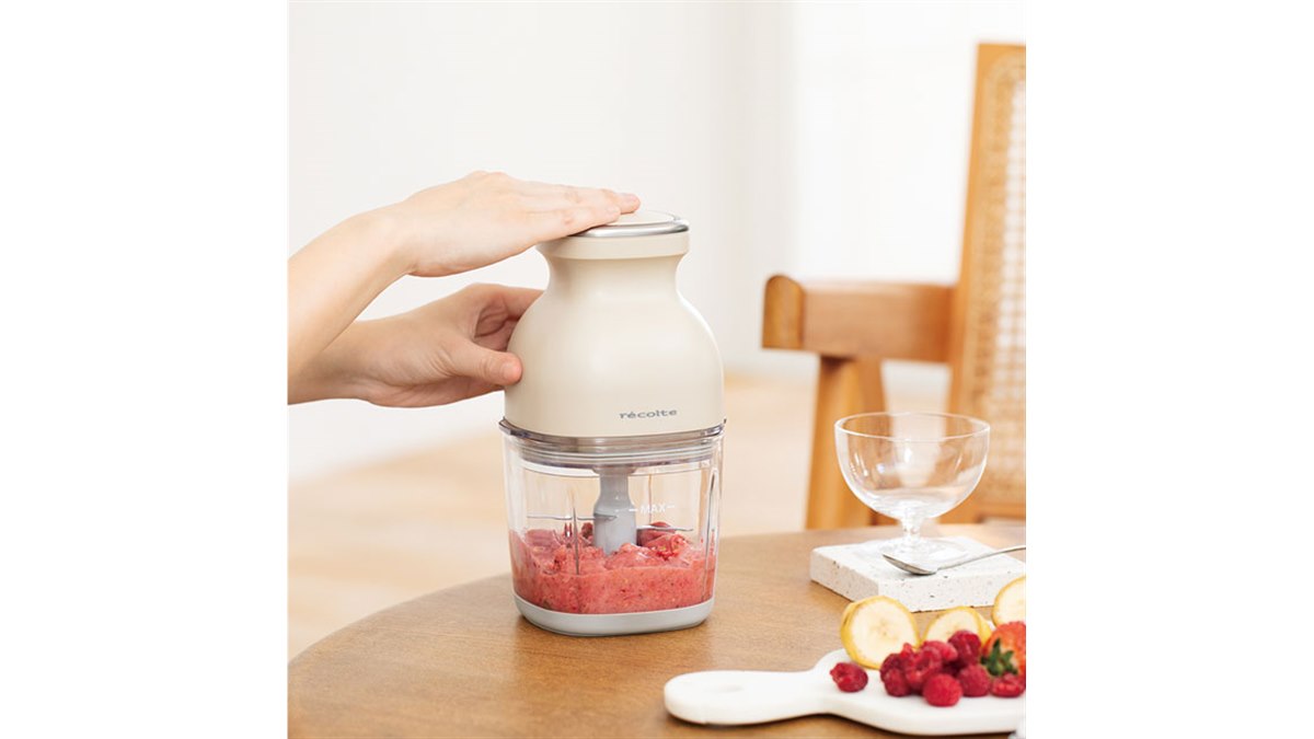 新品！レコルト フードプロセッサー ベージュ レコルト、フードプロセッサー「カプセルカッター」にコードレスタイプ