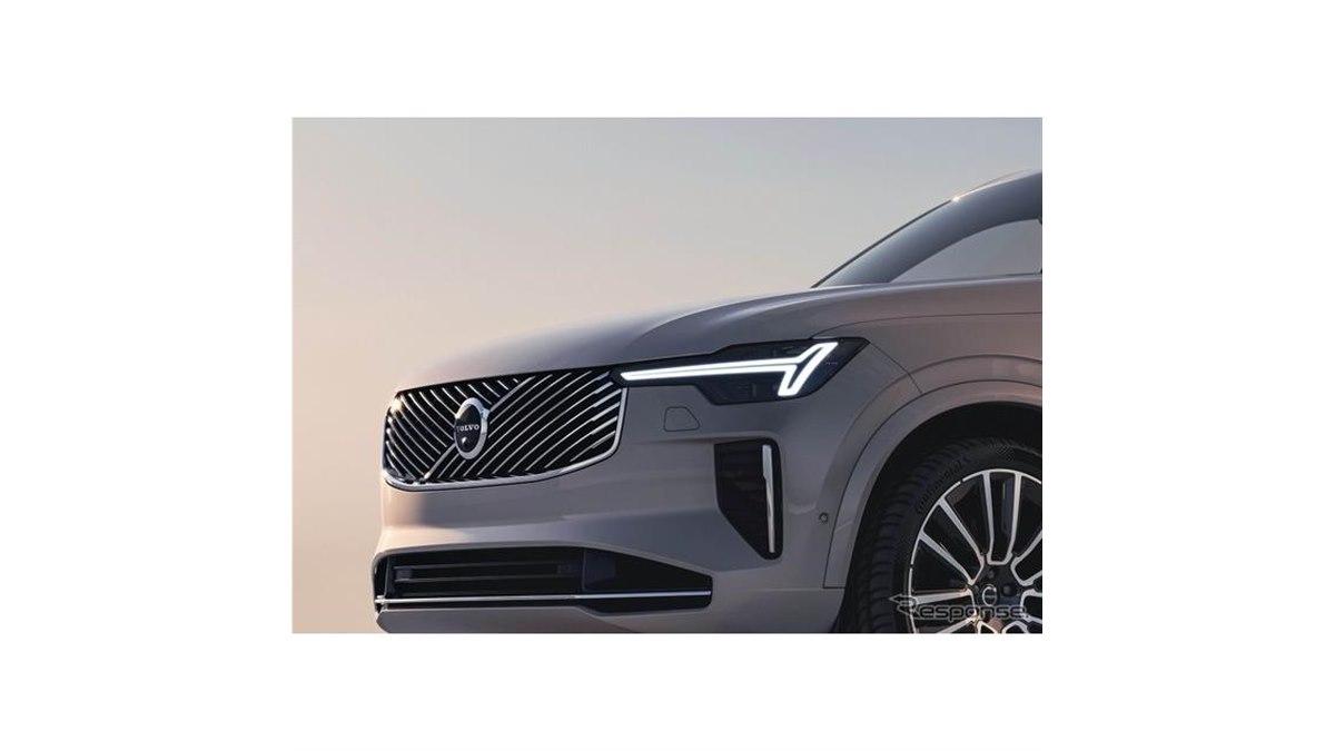 ボルボ『XC90』に改良新型、表情一新…PHEVはEV航続70km以上に