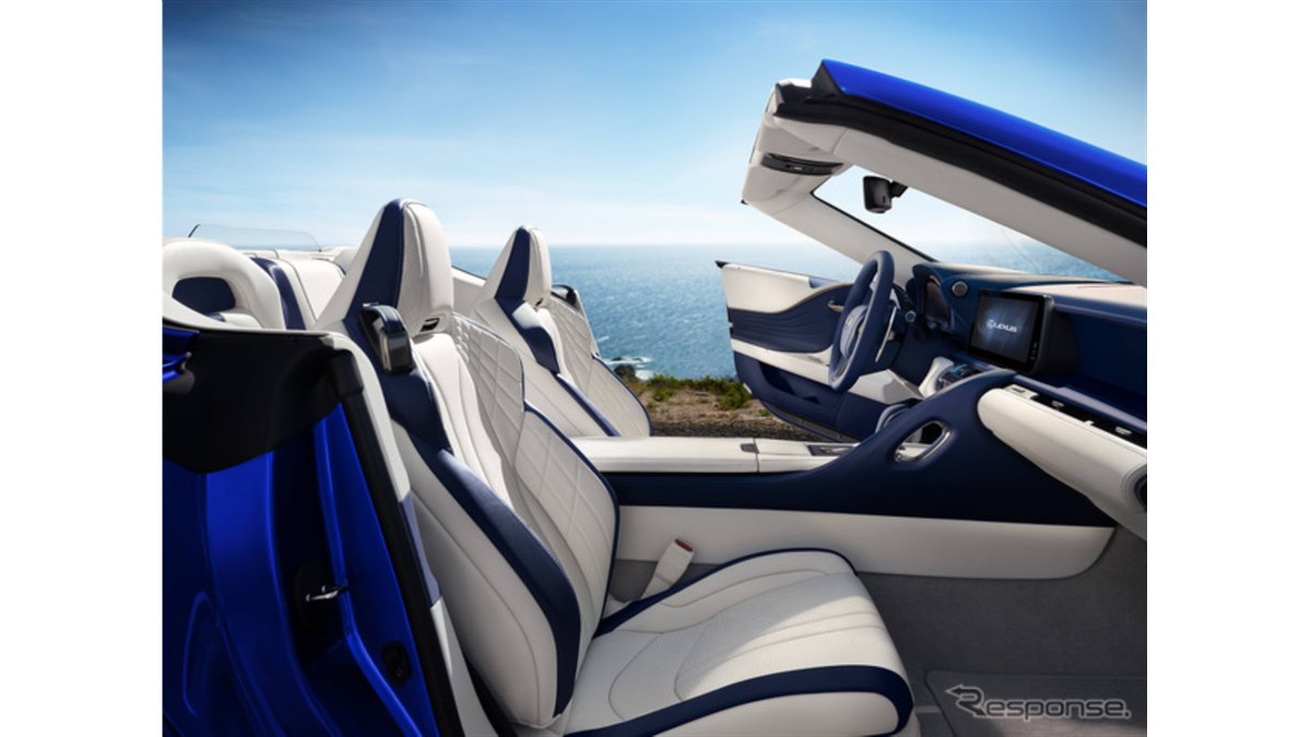レクサス『LCコンバーチブル』米2025年型を発表、カスタムマイズ性を