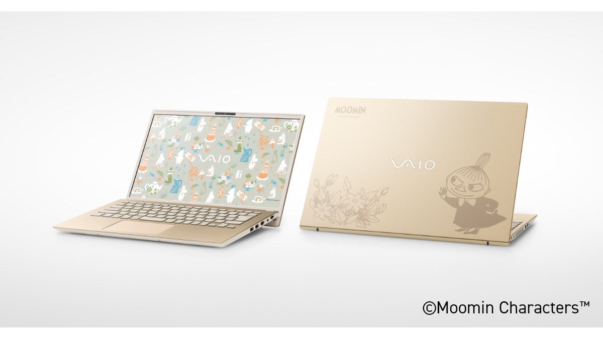 vaio F14　ムーミンコラボ ウォームホワイト 第二弾 ノートパソコン ムーミンとコラボレーションした「VAIO F16・F14」がVAIOストア