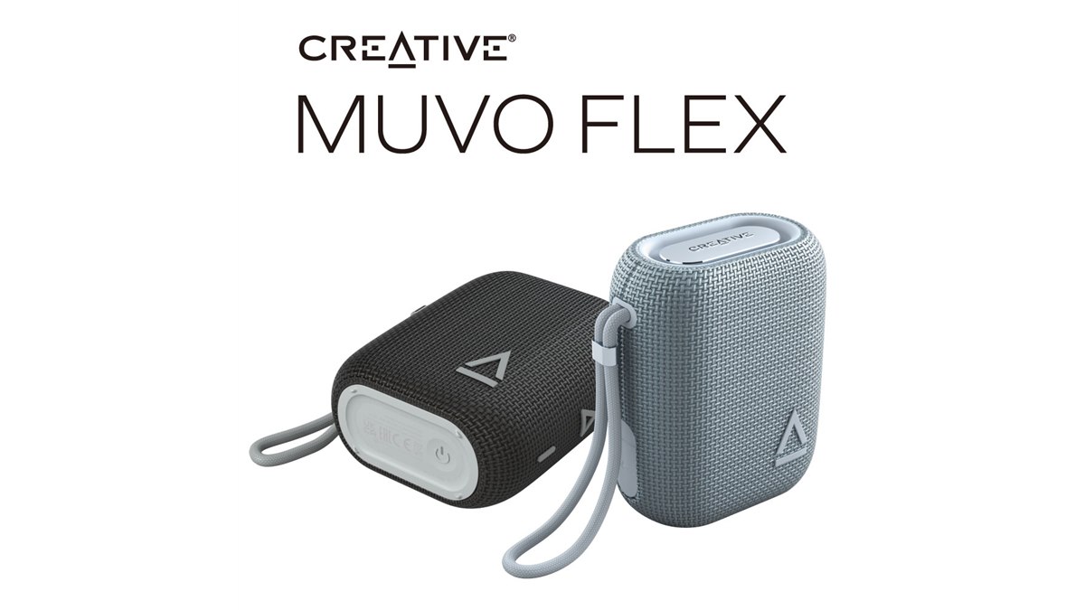 クリエイティブ、コンパクトな防水防塵Bluetoothスピーカー「Creative