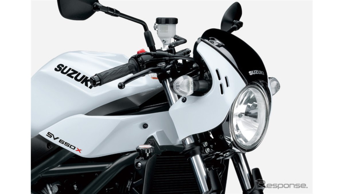 スズキのV2ネオレトロスポーツが88万円！『SV650X ABS』に新色「パール