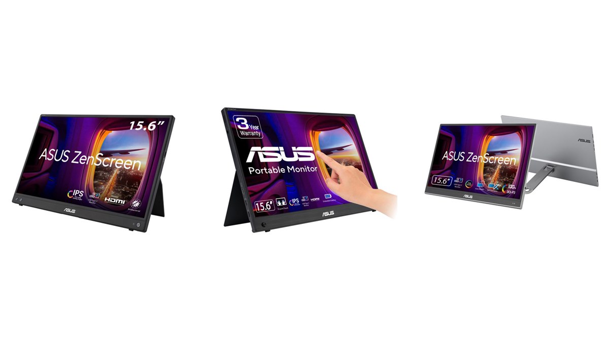 ASUS、フルHD解像度の15.6型ポータブルモニター「ZenScreen」3