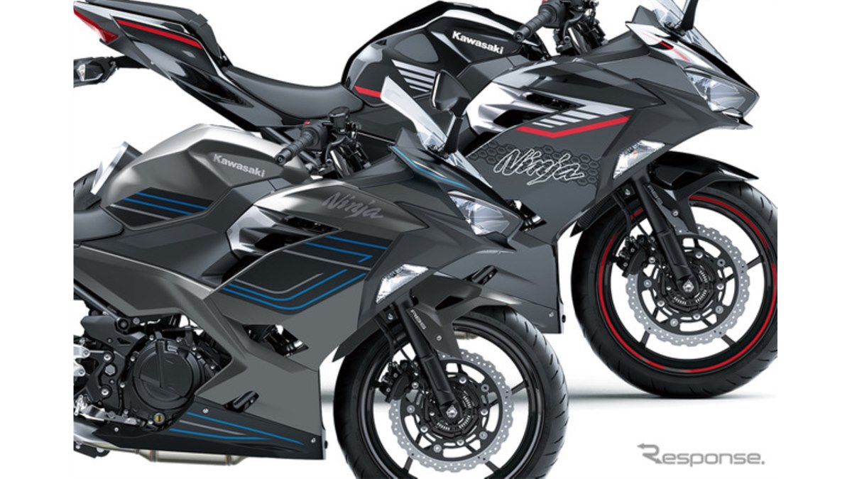 カワサキの400ccスポーツ『Ninja400』に新カラー＆グラフィック、79万