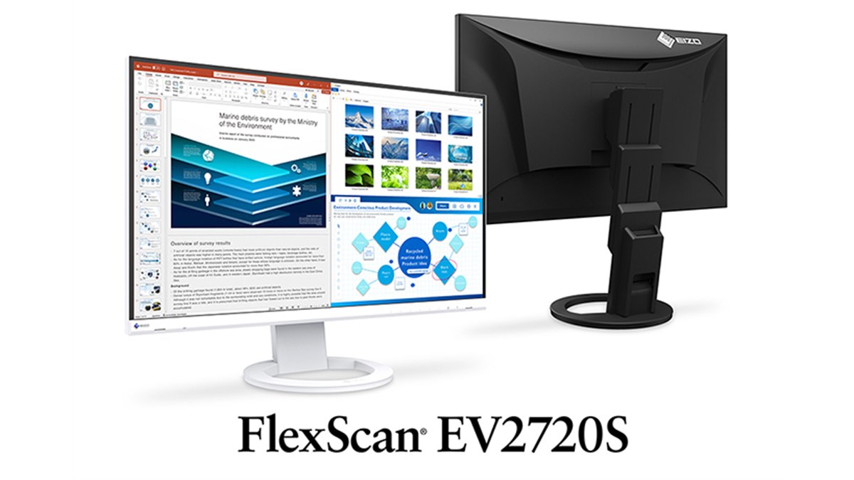 EIZO、消費電力を削減した27型WQHD液晶ディスプレイ「FlexScan EV2720S