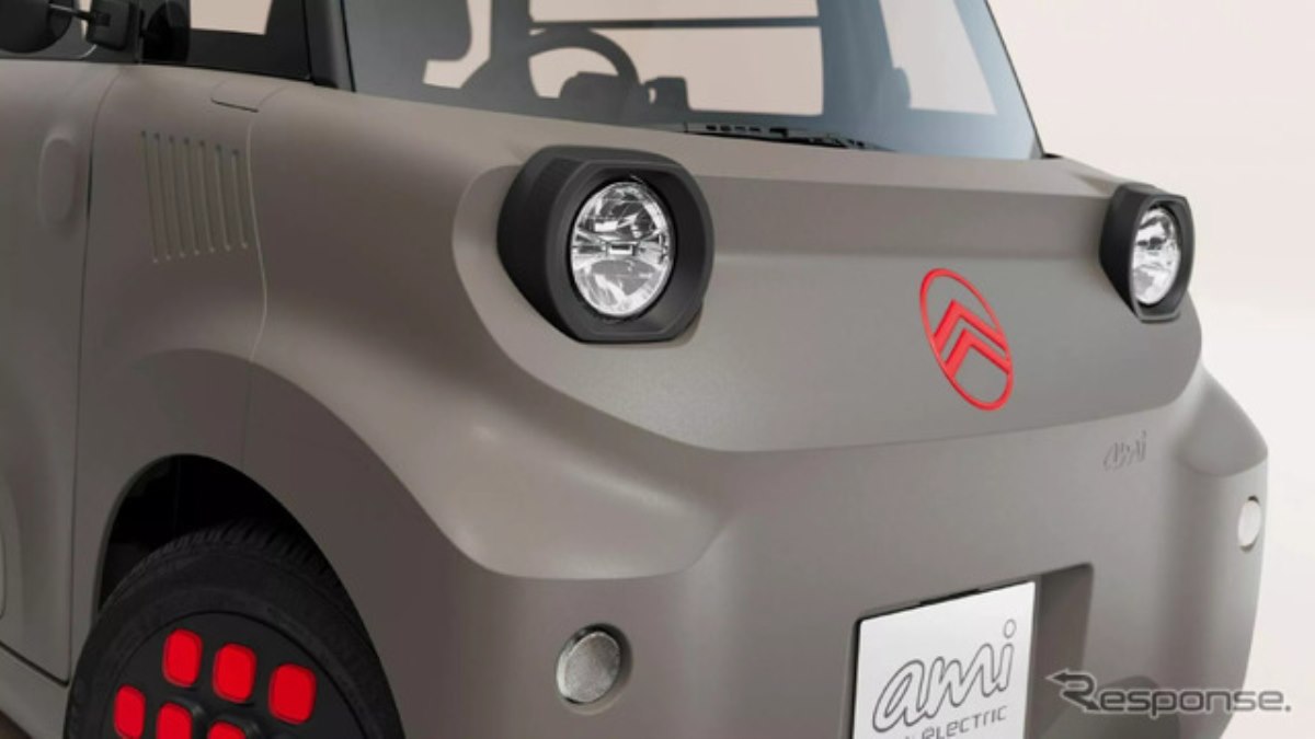 シトロエンの超小型EV『アミ』がマイチェン、表情豊かな新デザインに