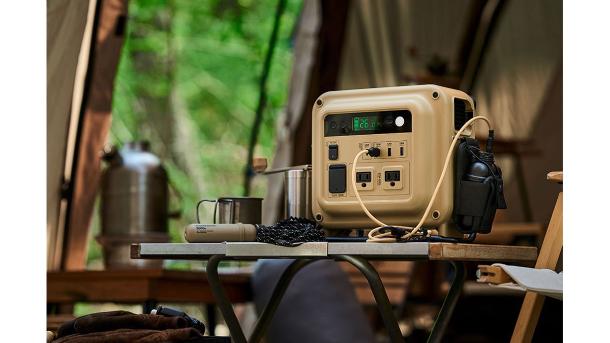 エレコム、キャンプ向けポータブル電源「NESTOUT POWER STATION