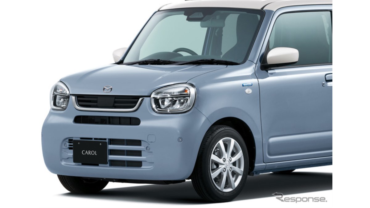 マツダ『キャロル』一部改良、空力性能向上で燃費アップ…122万2100円