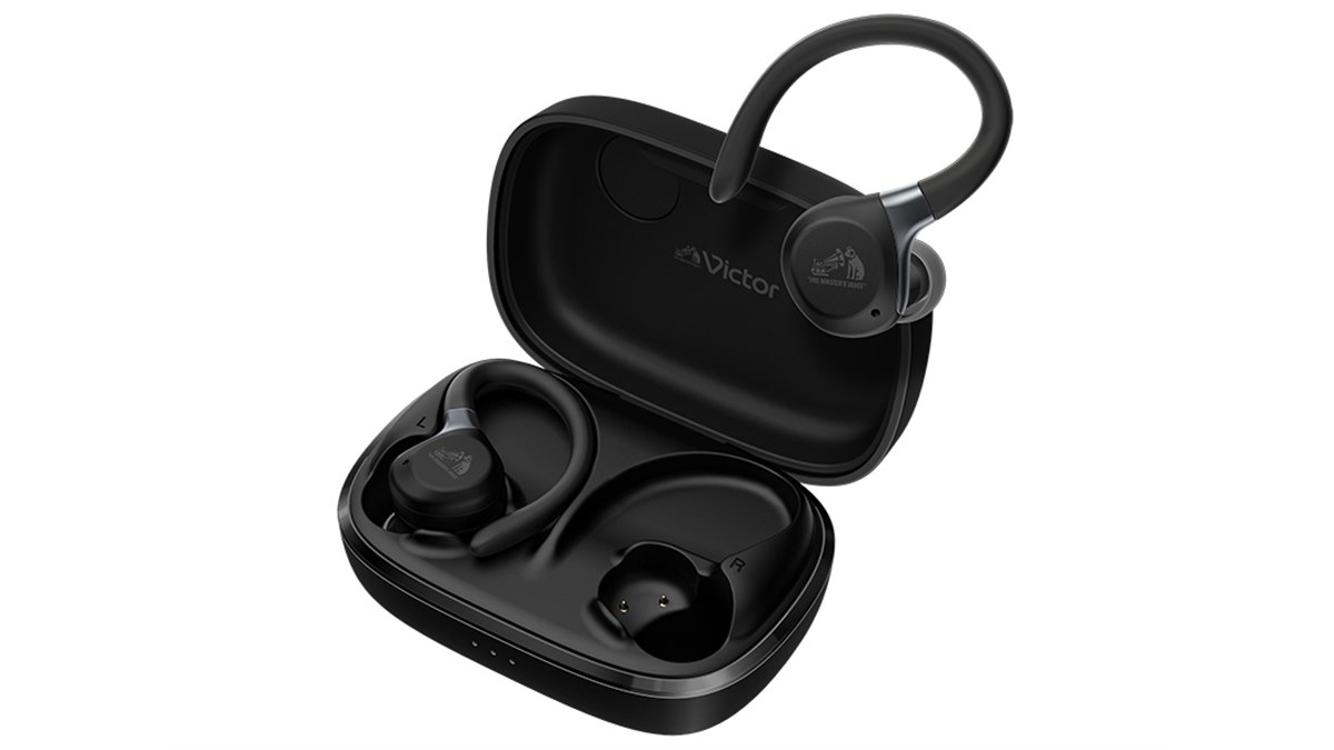 ビクター、「フレキシブルイヤーフック」を採用したスポーツ向け