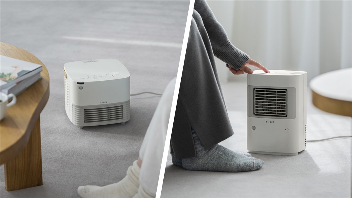 siroca 人感センサー付きセラミックヒーター　電気ストーブ シロカ、ヒートショック対策やテレワークにも便利な人感センサー