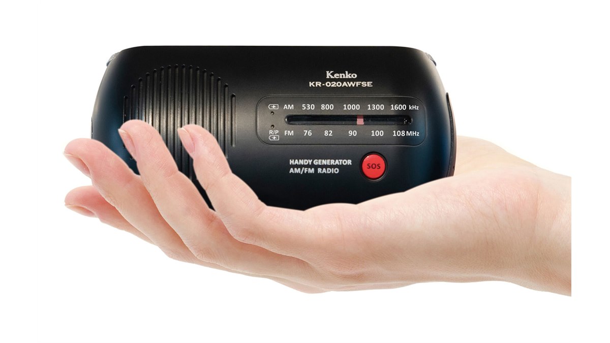 ANDO ラジオ K9-102P [ブラック] ケンコー、日常も災害時も役立つ「多機能防災ラジオ KR-020AWFSE