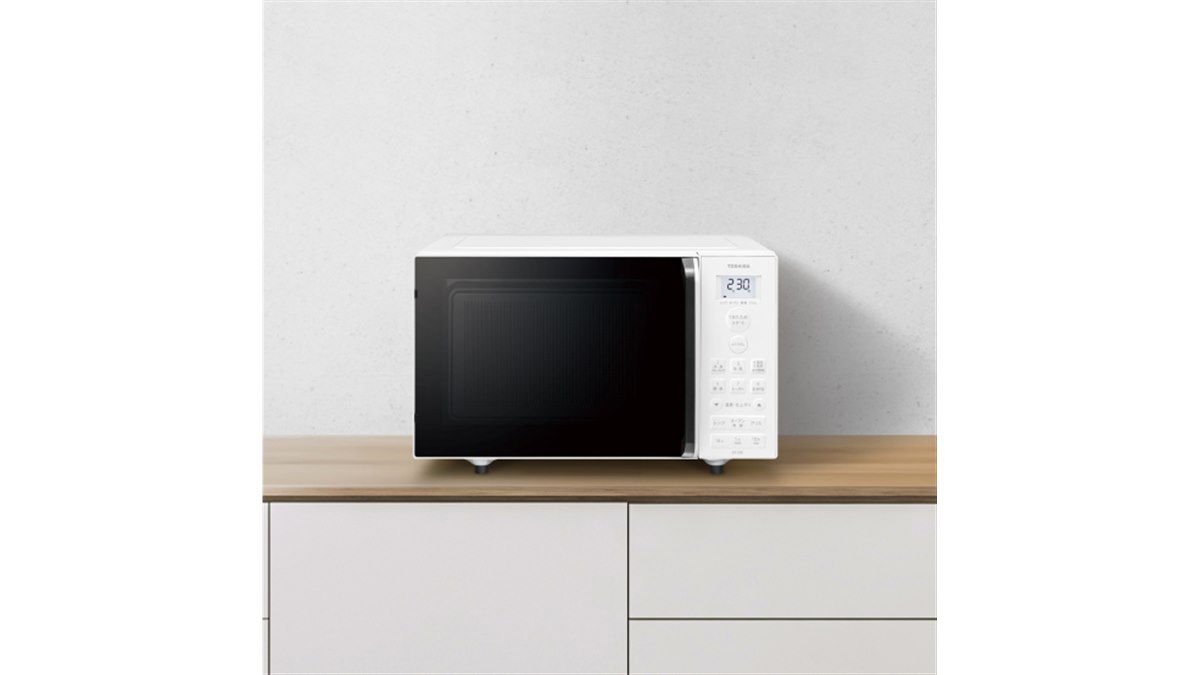 美品 東芝 オーブンレンジ 2021年製　フラット庫内 ホワイト 16L 国産 東芝、フラット庫内を採用したコンパクトオーブンレンジ「ER-20B