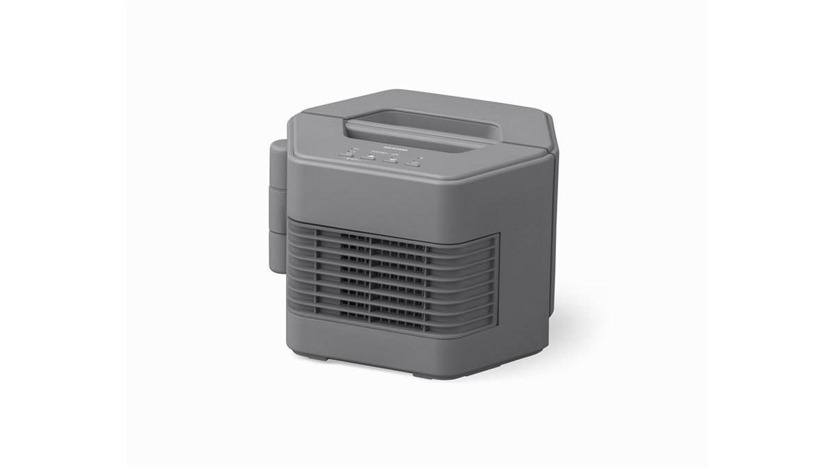 アイリスオーヤマ、2つの送風口を自在に調整して使える「セラミック