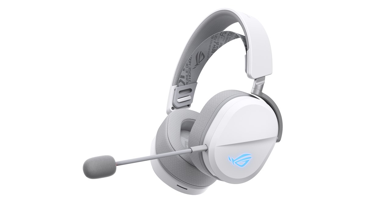 ASUS ROG PELTA ワイヤレスゲーミングヘッドセット ASUS、軽量309gのワイヤレスゲーミングヘッドセットのホワイト