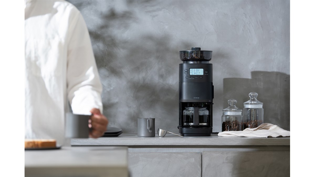 シロカ、ドリッパーとミル改良で本格的な味わいを追求したコーン式全