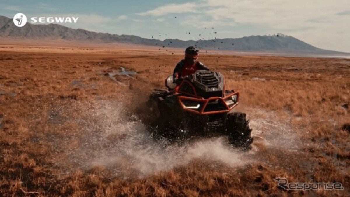 セグウェイが4輪バギー発表！ 97馬力の高性能ATV「AT10 W MUD」…EICMA