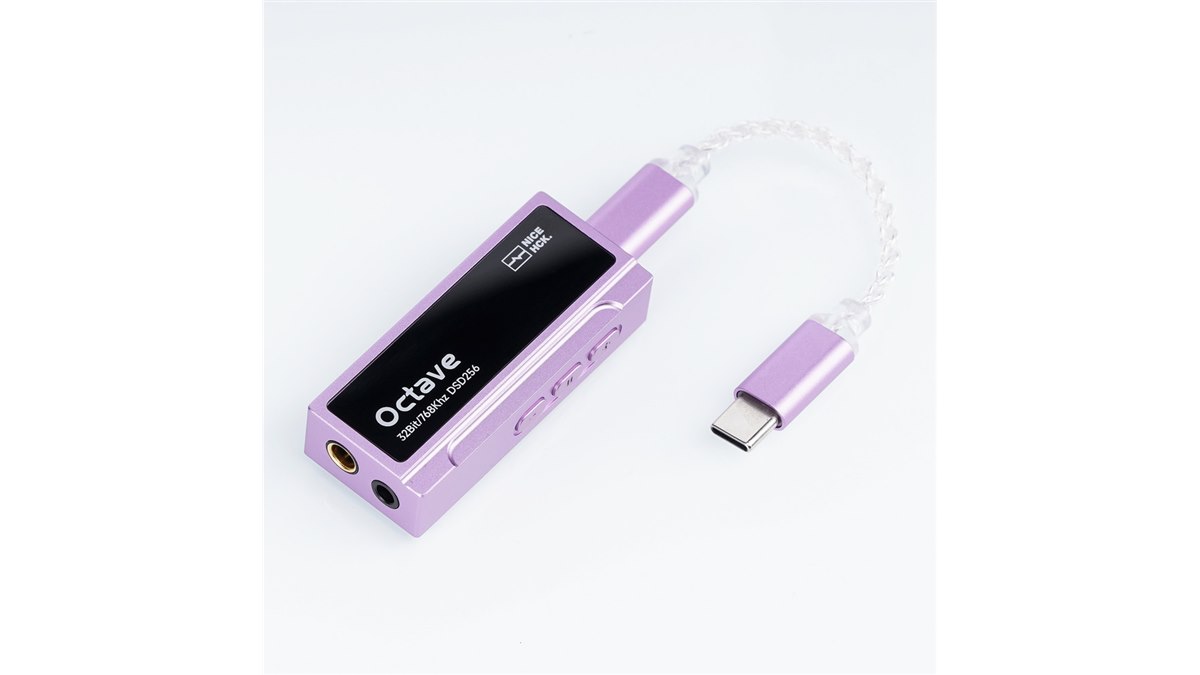NICEHCK、最大32bit/768kHzのハイレゾ対応ポータブルDAC「Octave