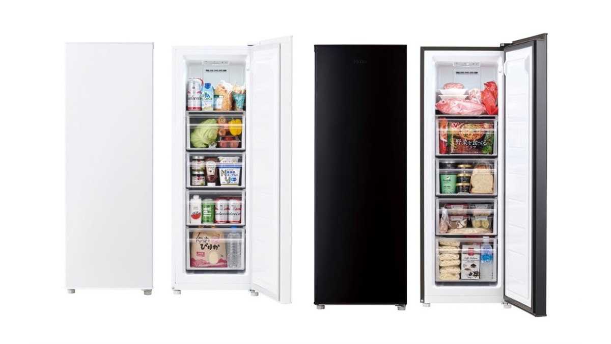 ハイアール、初めての「セカンド冷凍庫」に適した107L/87L前開き式