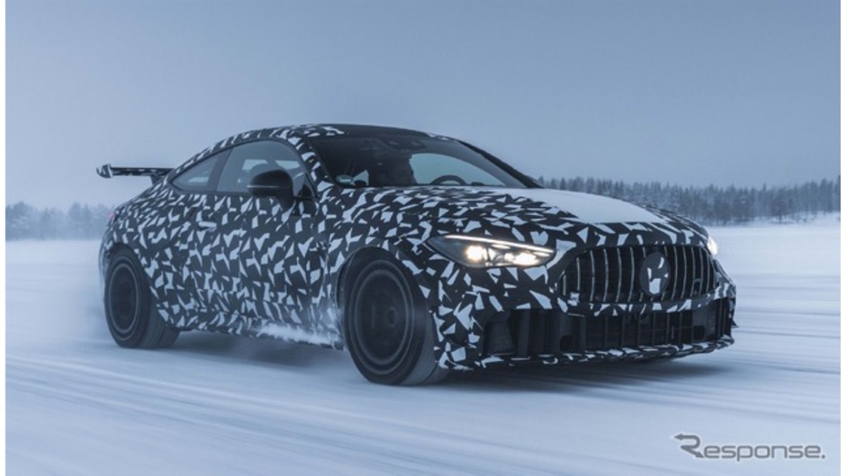 メルセデスベンツの新クーペ『CLE』、AMG版のプロトタイプ写真公開