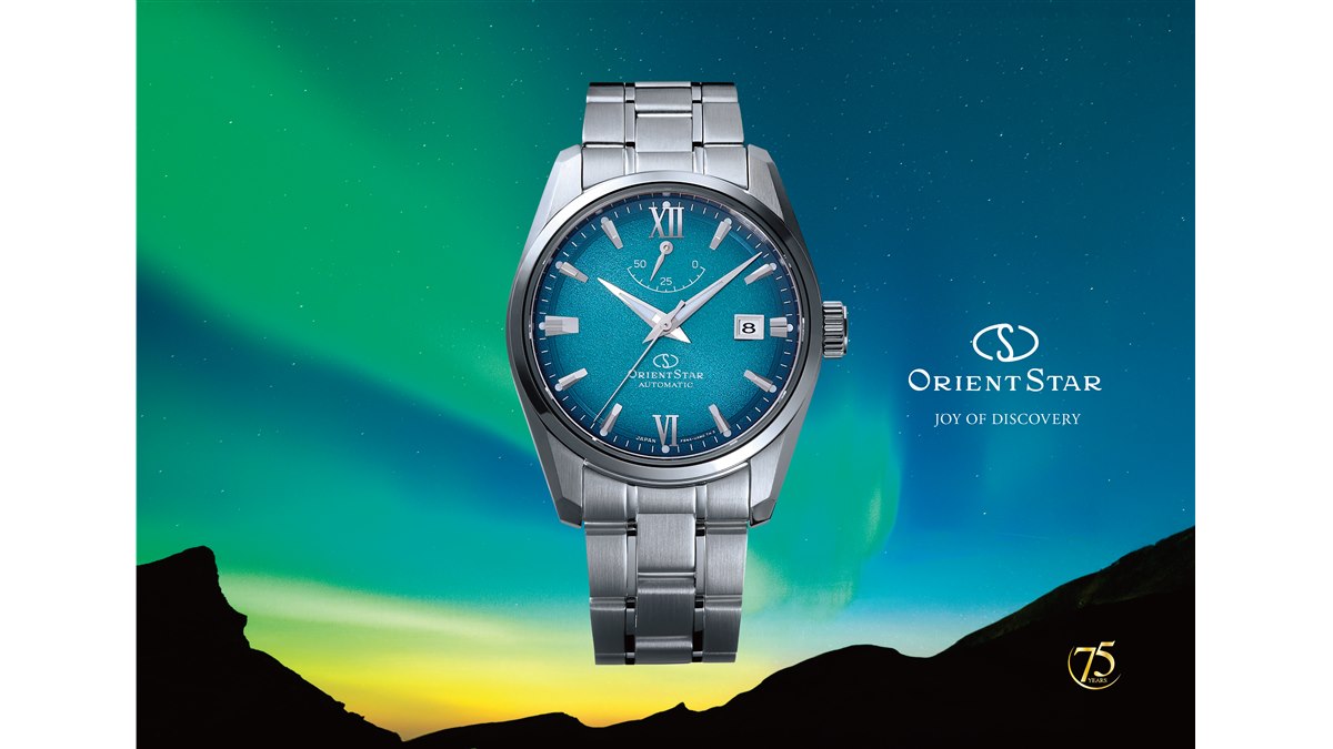 【極美品】ORIENT STAR オリエントスター コンテンポラリーデイト オリエントスターの75周年を記念してデザインをリニューアルした