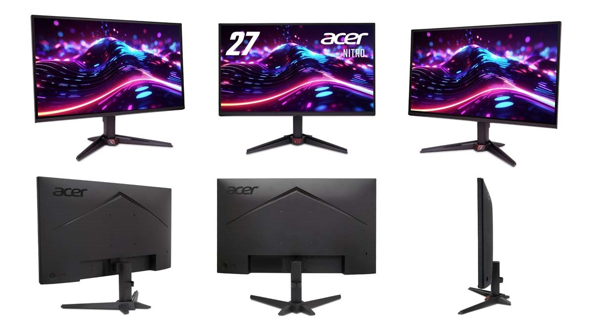 エイサー、27型WQHD144Hzと21.5型フルHD120Hzのゲーミングモニター