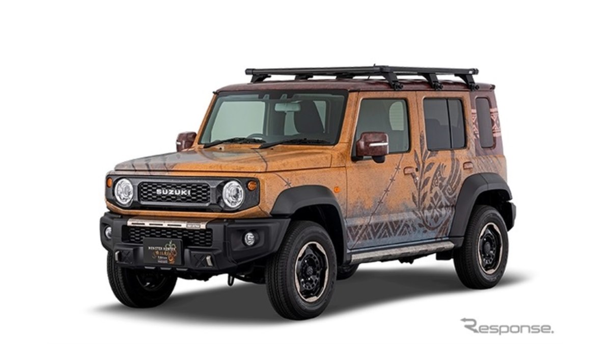 スズキ、『モンスターハンター』とコラボ…『ジムニー』と『DR-Z4S』を
