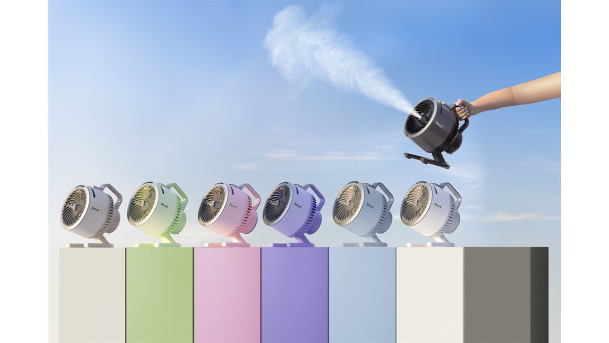 Shark、ミスト機能付きコードレスポータブル扇風機「FlexBreeze