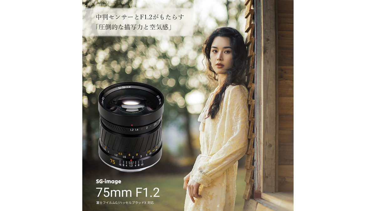 SG-image、富士フイルムG/ハッセルブラッドX対応の中判用大口径MF