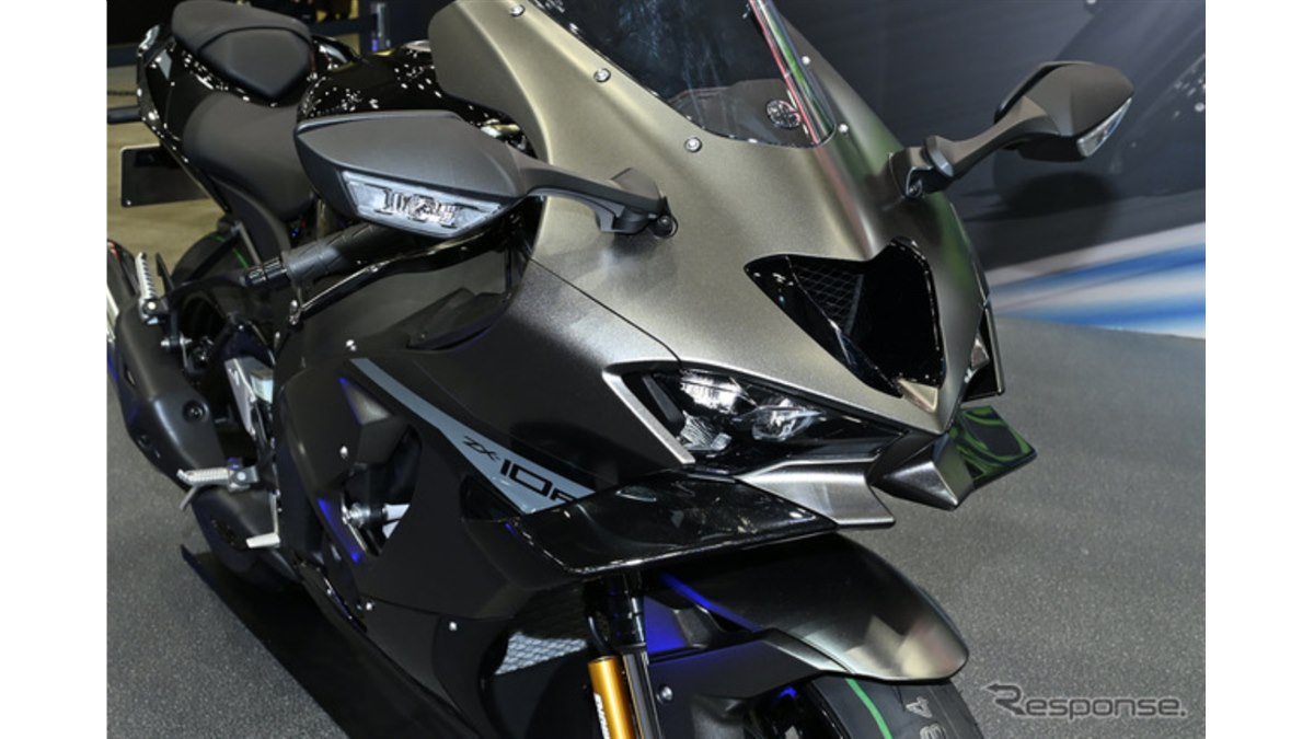 新型かっけぇ！」カワサキ『ZX-10R』が日本初公開、SNSでは「空力