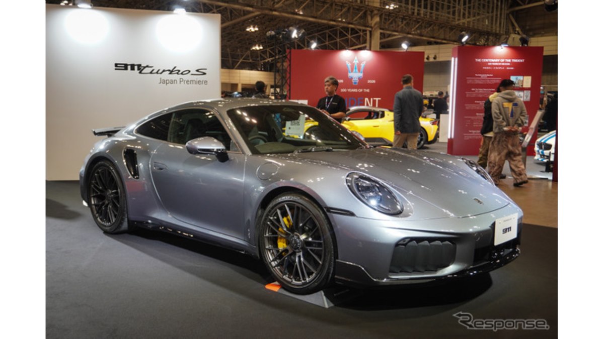 ポルシェ『911ターボS』新型が日本初公開、史上最強の711psツイン