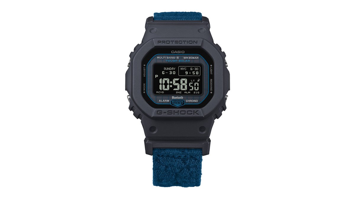 カシオ、廃漁網クロスバンドを採用した「G-SHOCK GW-BX5600CBG