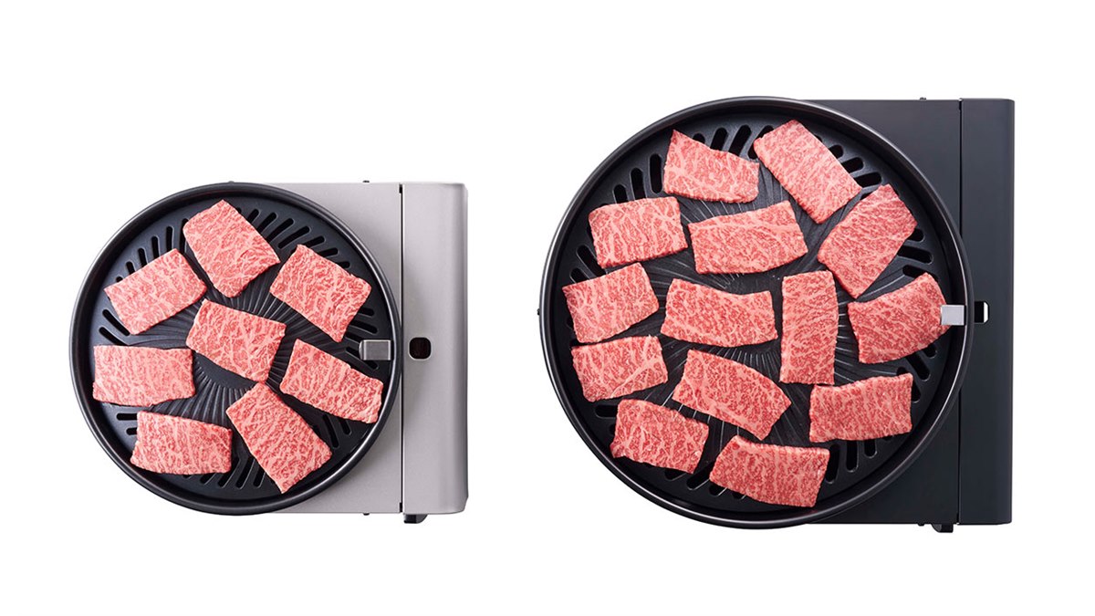 イワタニ、約1.7倍に拡大した「カセットガス スモークレス焼肉グリル