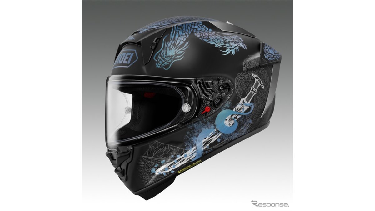 美品✨ SHOEI フルフェイスヘルメット ブラックW-4 XLサイズ 専用袋付 大蛇たちが乱舞！ SHOEIのフルフェイス『X-Fifteen オロチ』にブラック