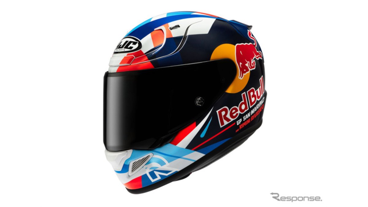 MotoGPのエネルギーをグラフィックで表現、HJCヘルメット『RPHA 12