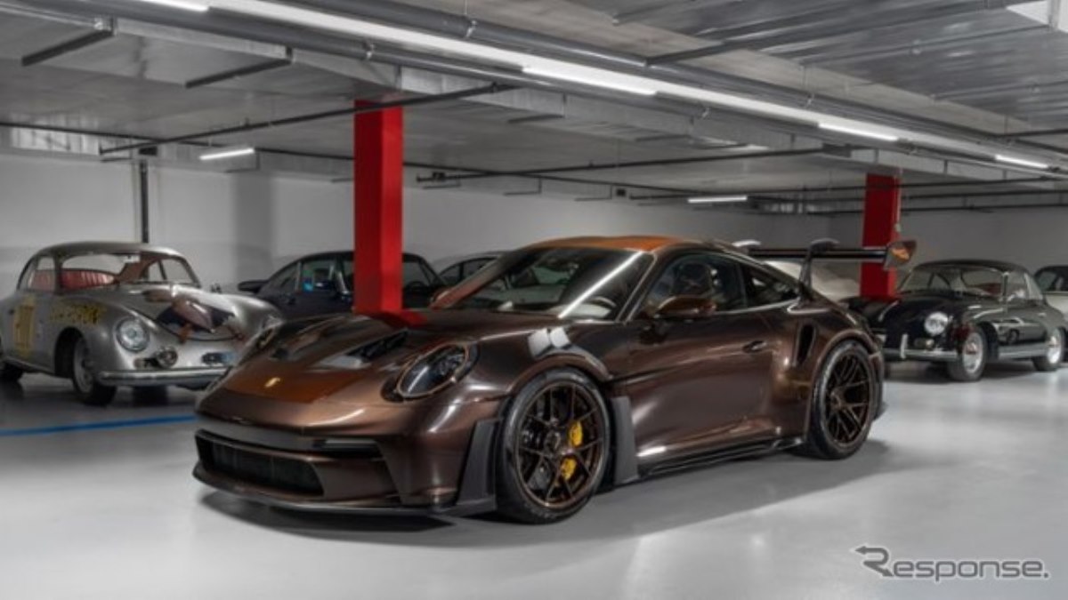 絶版 ポルシェ特注 PORSHE 911 GT3 RSR ハイエンド ポルシェ『911 GT3 RS』、特注の1台はマカダミアメタリック仕上げ