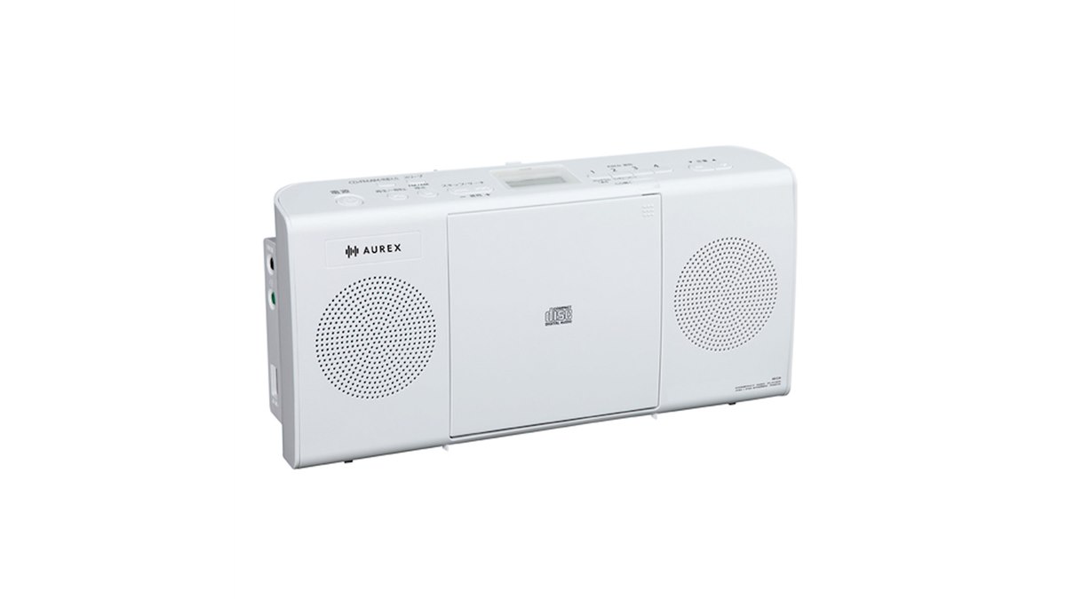 東芝、奥行6.5cmのスリムボディを採用したCDラジオ「AUREX AX-C24