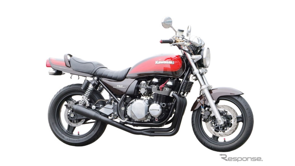 ナップス×モリワキ、『ゼファー750/RS』用モンスターブラックマフラー