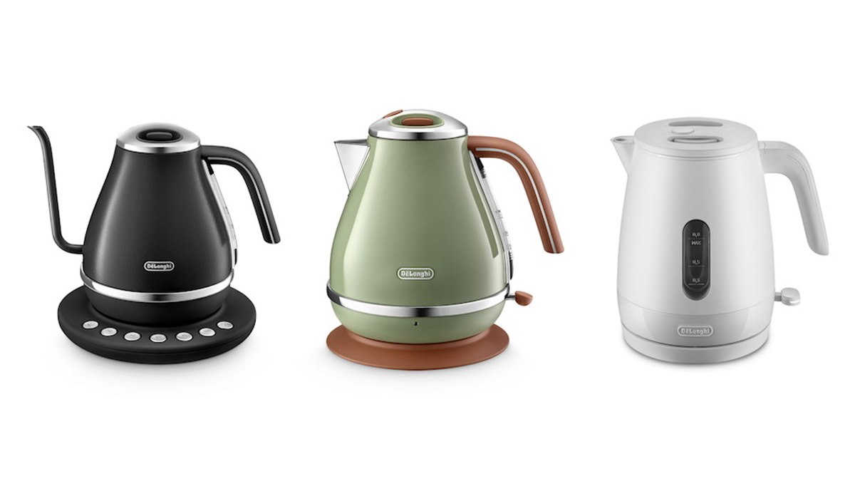 [未使用品]デロンギ 温度調節電気ケトル アイコナ1000ml白 デロンギ、温度調節機能やレトロデザインなどを採用した0.8L/1.0Lの