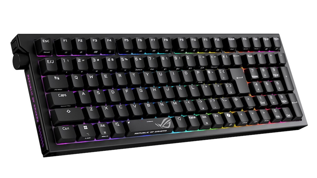 ASUS、メカニカルスイッチ採用のゲーミングキーボード「ROG Strix