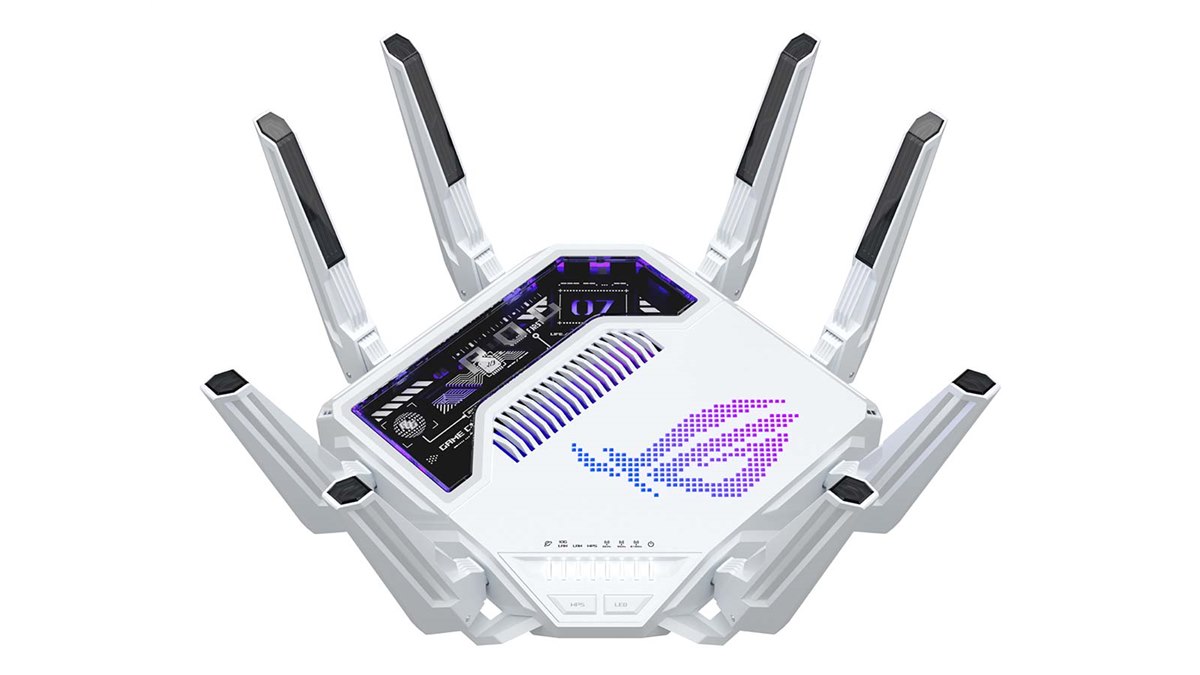 ASUS、Wi-Fi 7や10GbEポートに対応したAIコア内蔵ゲーミングルーター